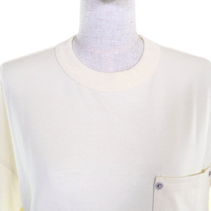Great BOTTEGAVENETA Short sleeve T-shirt crew neck cropped Cream type XS 777597