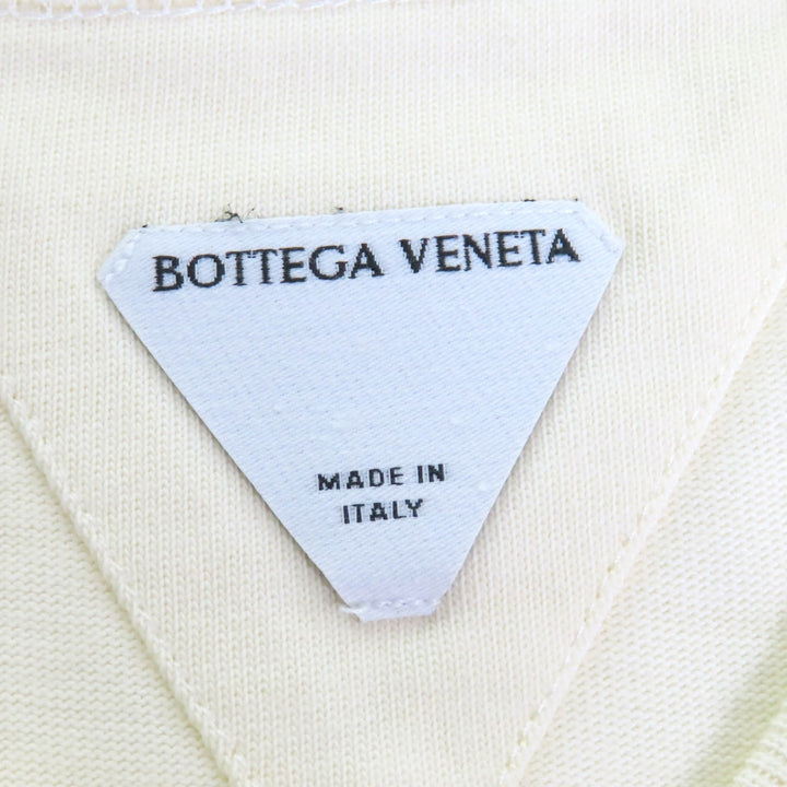 Great BOTTEGAVENETA Short sleeve T-shirt crew neck cropped Cream type XS 777597