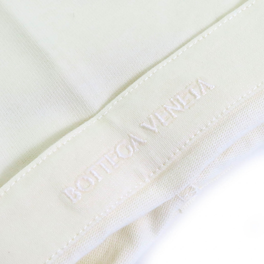 Great BOTTEGAVENETA Short sleeve T-shirt crew neck cropped Cream type XS 777597