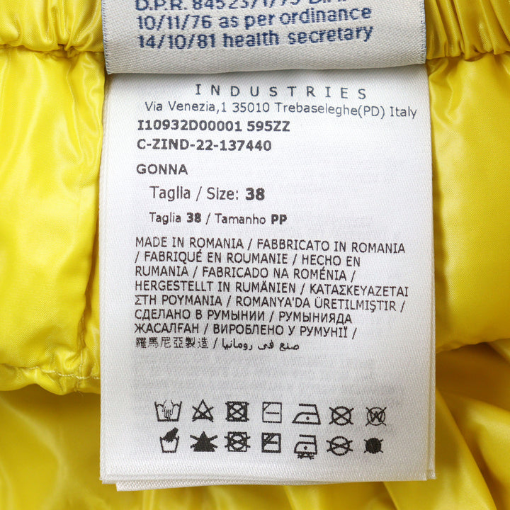 Excellent MONCLER skirt GONNA yellow Nylon Women 38 I10932D00001