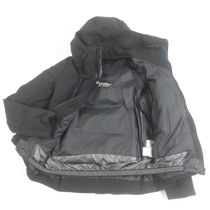 Great DESCENTE ALLTERRAIN　MIZUSAWA DOWN down coat black polyester mens S DAMQGK30U
