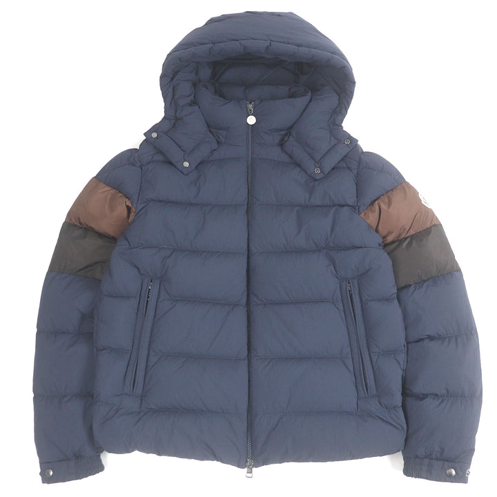 Great MONCLER Down jacket ENZIAN GIUBOTTO Navy brown Nylon mens 2