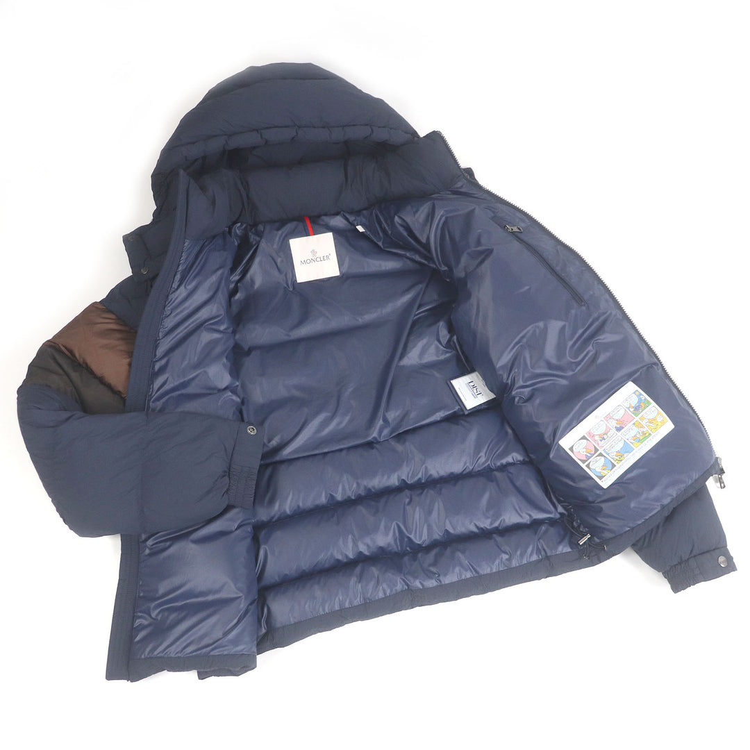 Great MONCLER Down jacket ENZIAN GIUBOTTO Navy brown Nylon mens 2