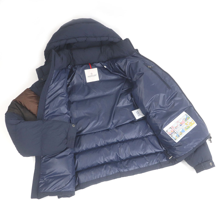 Great MONCLER Down jacket ENZIAN GIUBOTTO Navy brown Nylon mens 2