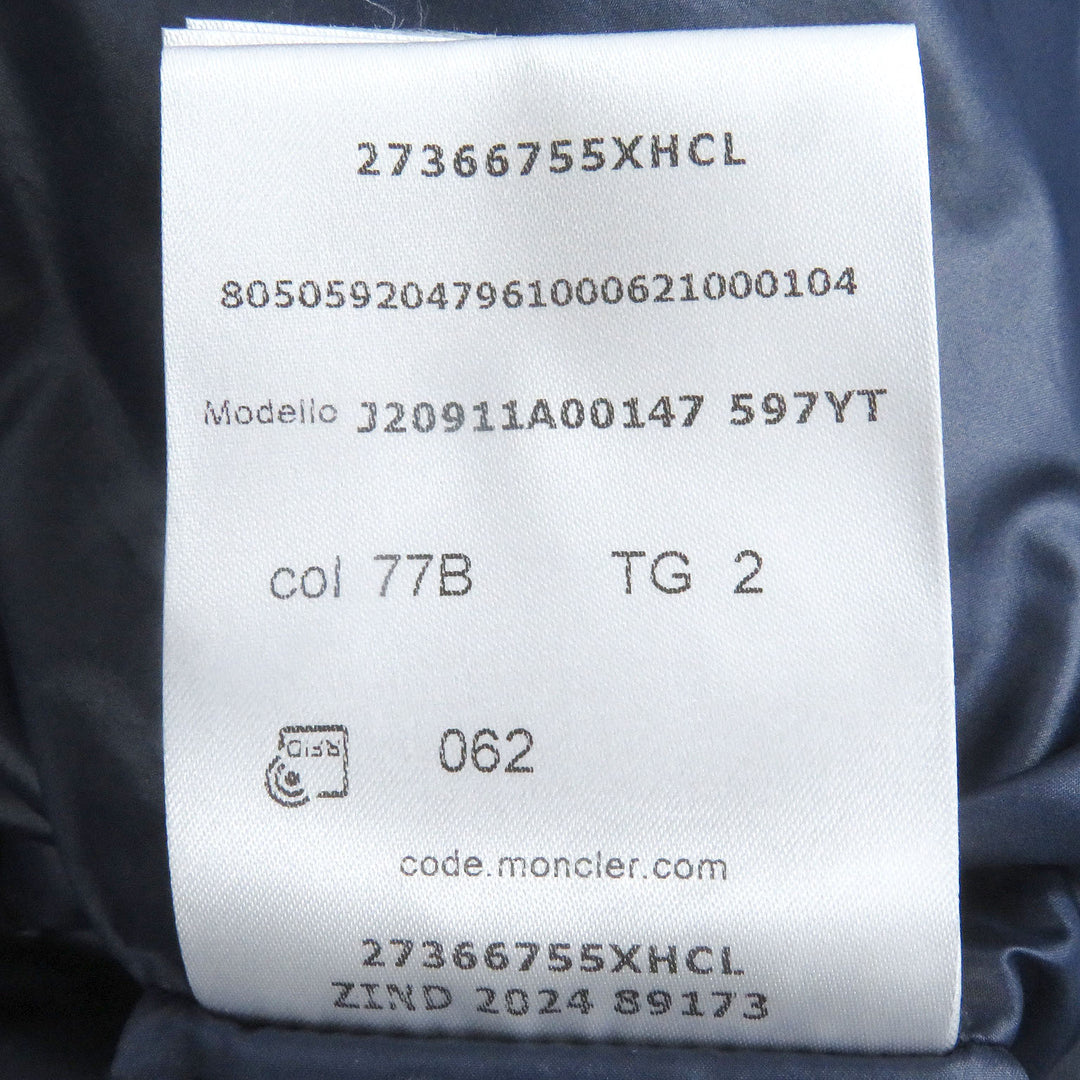 Great MONCLER Down jacket ENZIAN GIUBOTTO Navy brown Nylon mens 2