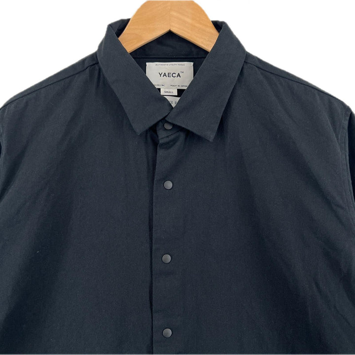 Great YAECA Long sleeve shirt Comfort shirt black cotton mens S 14127