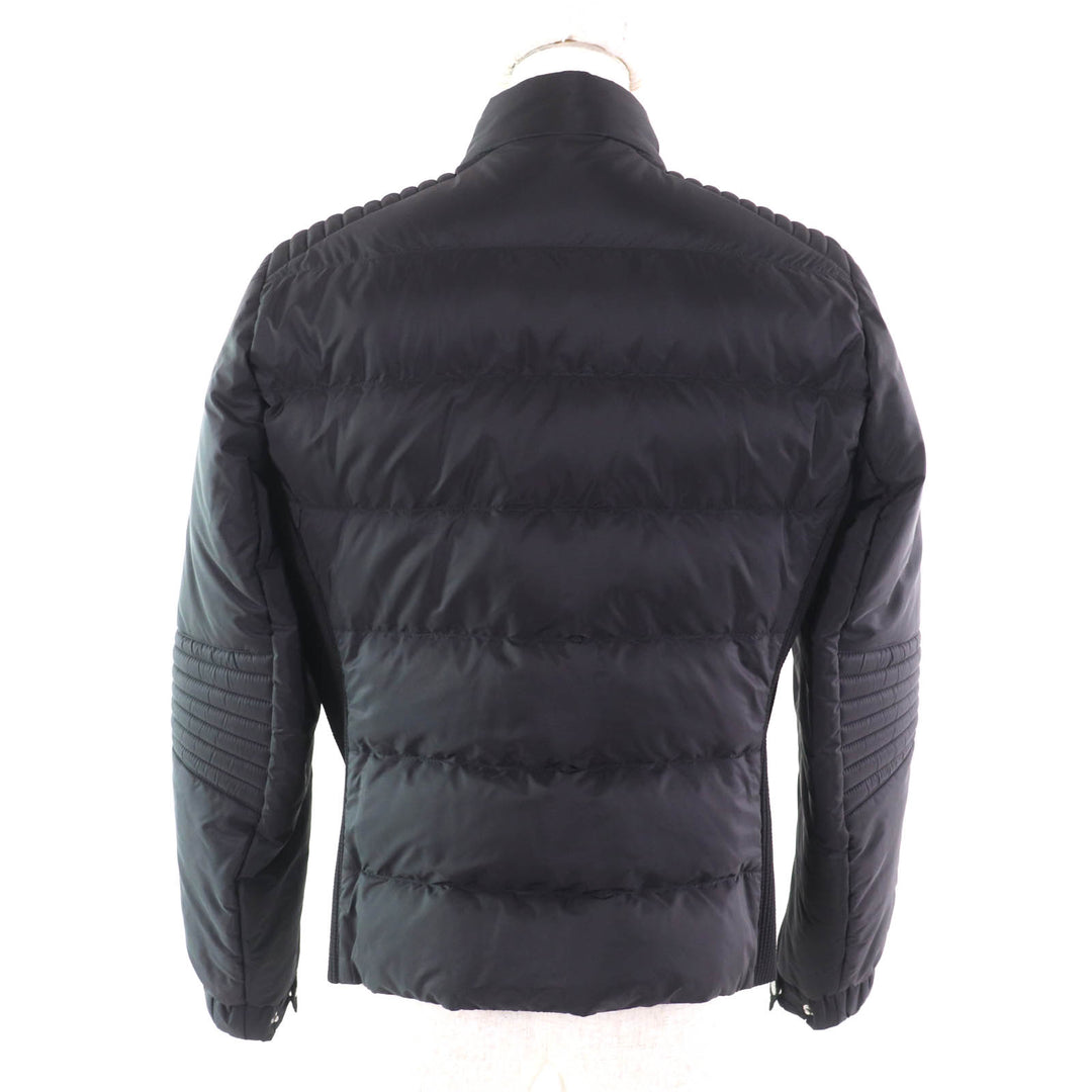 Great PRADA Down jacket Triangle logo ZIP UP black polyamide Women 42 290545