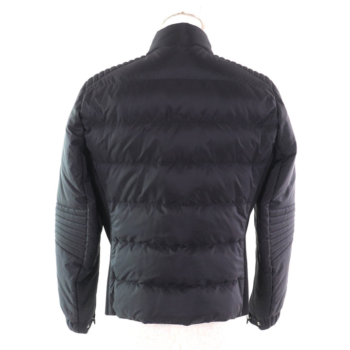 Great PRADA Down jacket Triangle logo ZIP UP black polyamide Women 42 290545