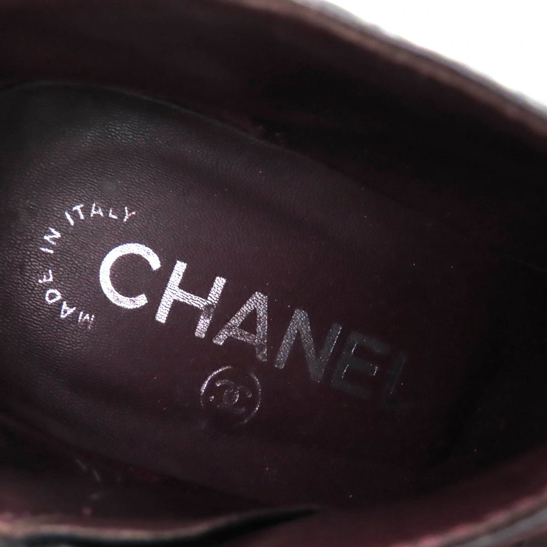 Great CHANEL Ankle boots black leather Women 36 G26164
