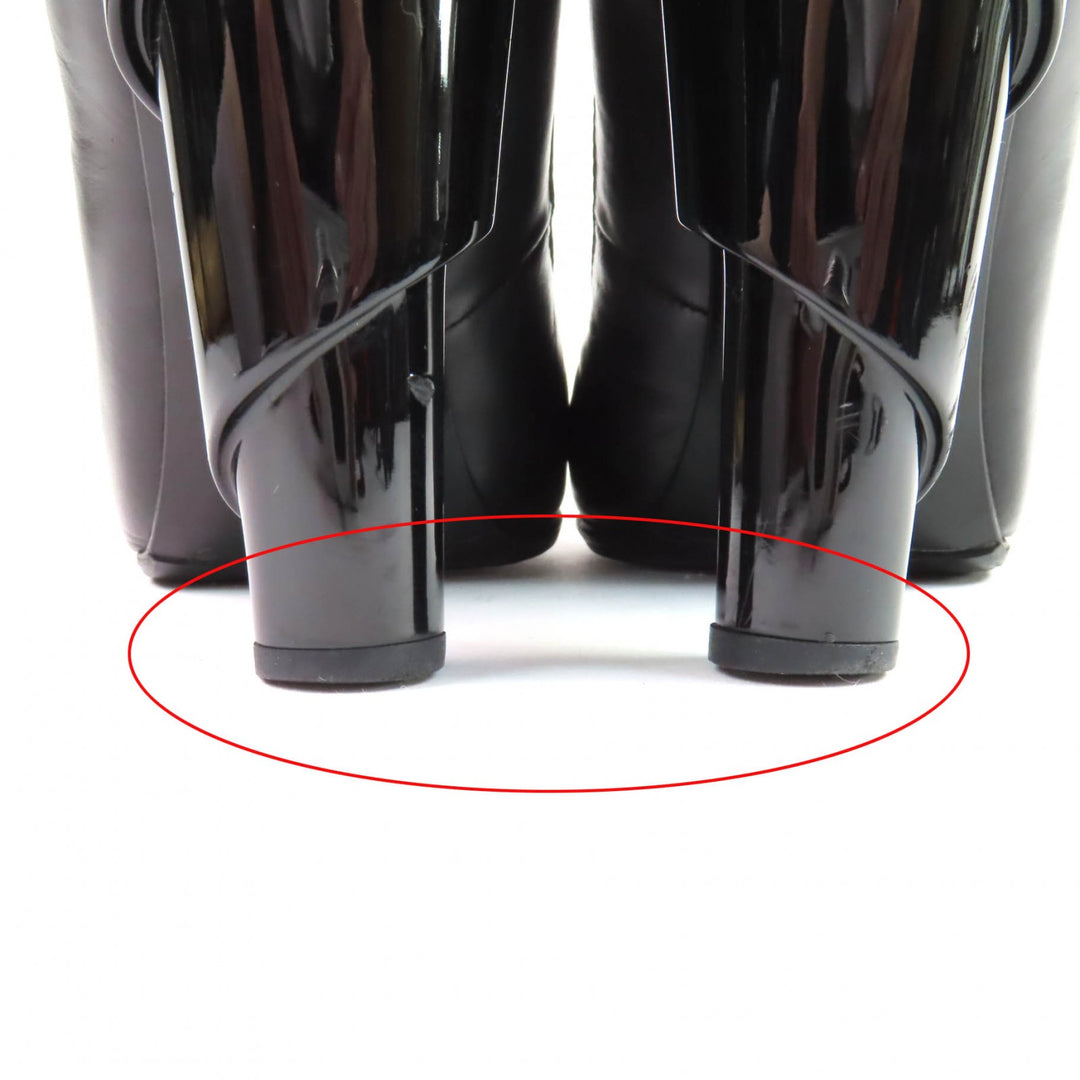 Great CHANEL Ankle boots black leather Women 36 G26164