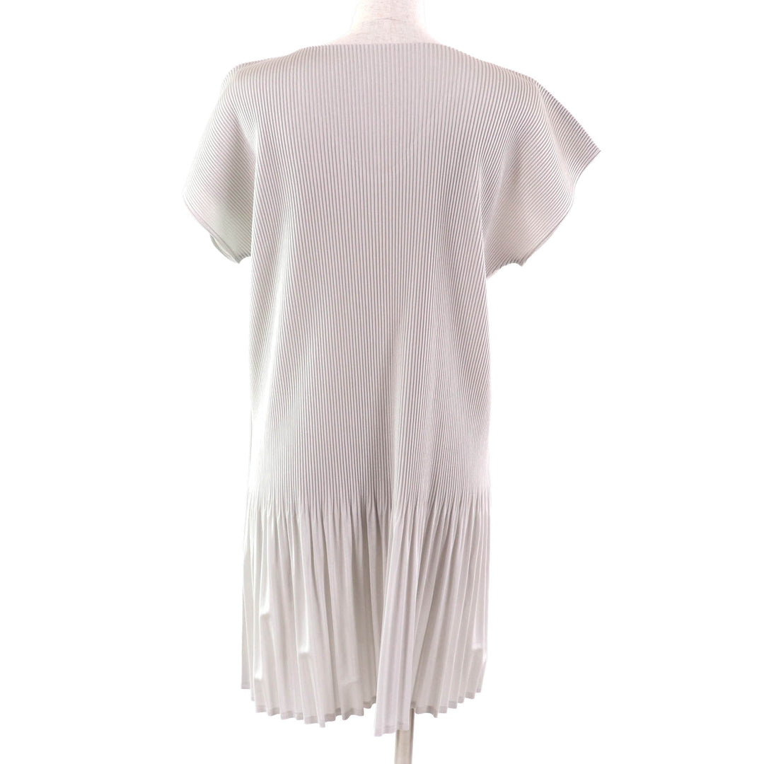 Excellent PLEATS PLEASE Tunic Pleated dress with contrasting design 3 PP31-FT275
