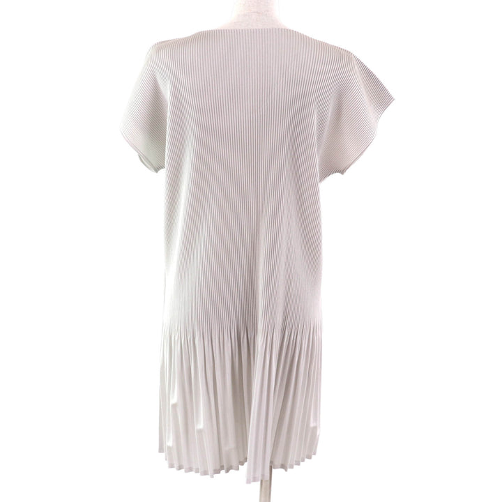Excellent PLEATS PLEASE Tunic Pleated dress with contrasting design 3 PP31-FT275