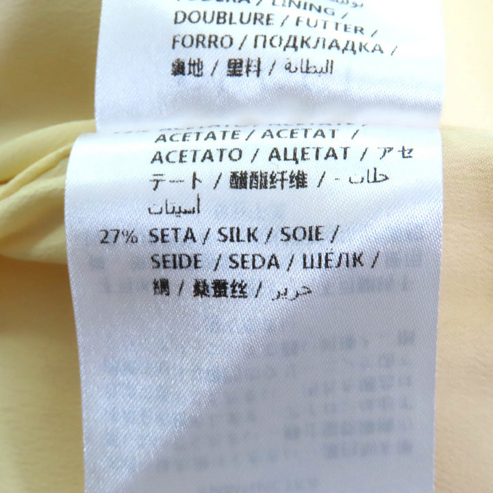 Excellent GUCCI Tight Skirt GG pattern knee-length Ivory navy wool Women 36 577898