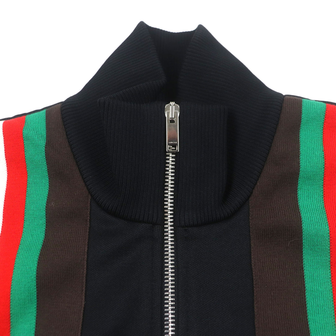Pristine GUCCI Track jacket Zip up black polyester mens M 615731