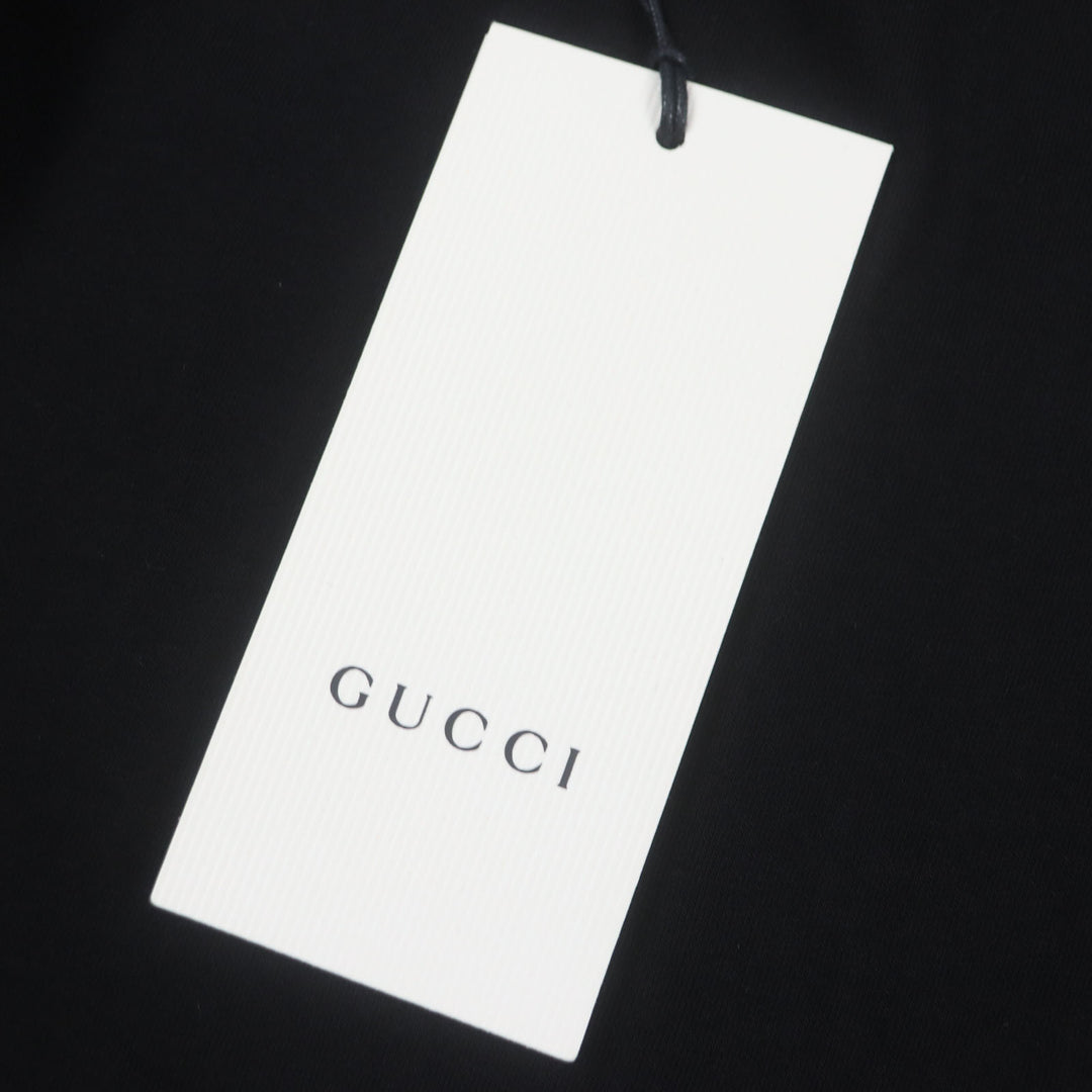 Pristine GUCCI Track jacket Zip up black polyester mens M 615731