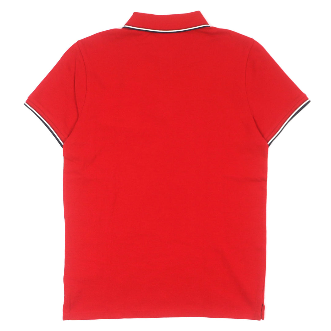 Pristine MONCLER Short sleeve polo shirt Logo button Patch Short sleeve mens S