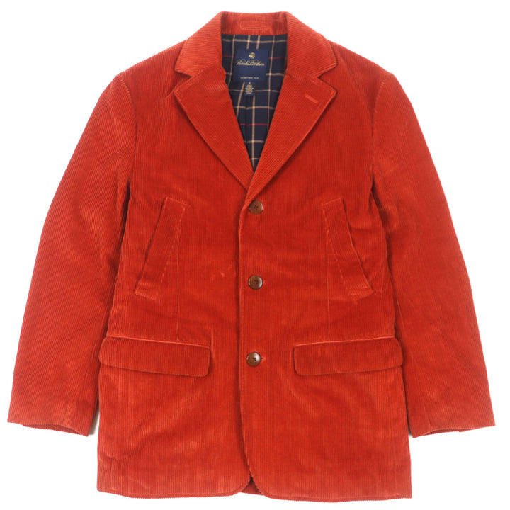 Excellent Brooks Brothers tailored jacket Orange cotton mens S
