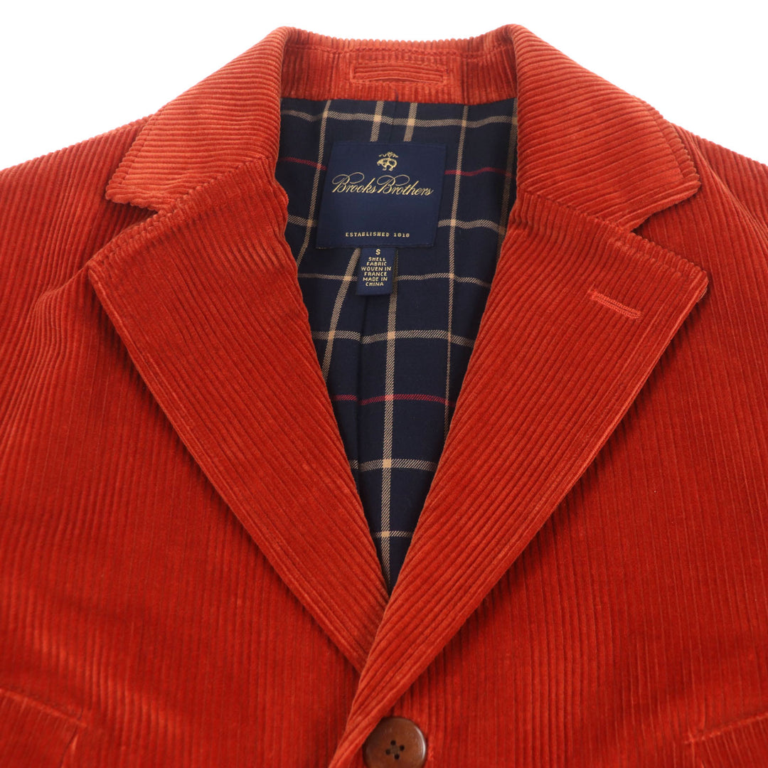 Excellent Brooks Brothers tailored jacket Orange cotton mens S