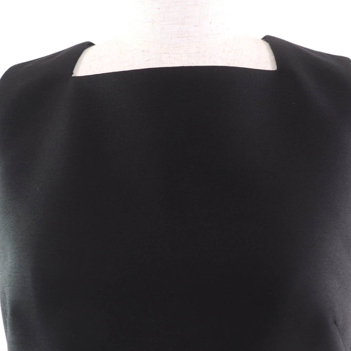 Discounted Excellent LOUIS VUITTON Overall Button-waist Mikado playsuit black wool Women 34