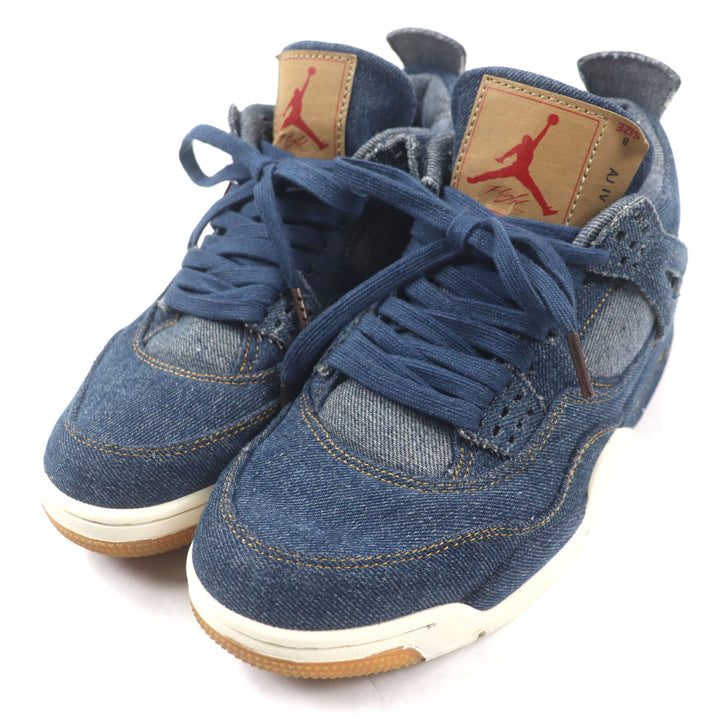 Very Good Nike Levis sneakers Air jordan 4 retro Indigo denim mens 8 A02571-401