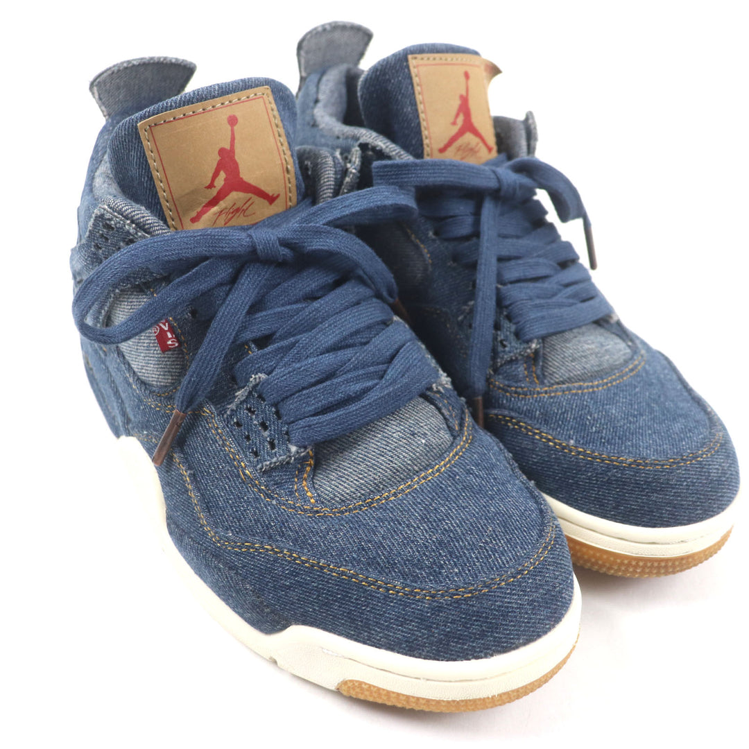 Very Good Nike Levis sneakers Air jordan 4 retro Indigo denim mens 8 A02571-401