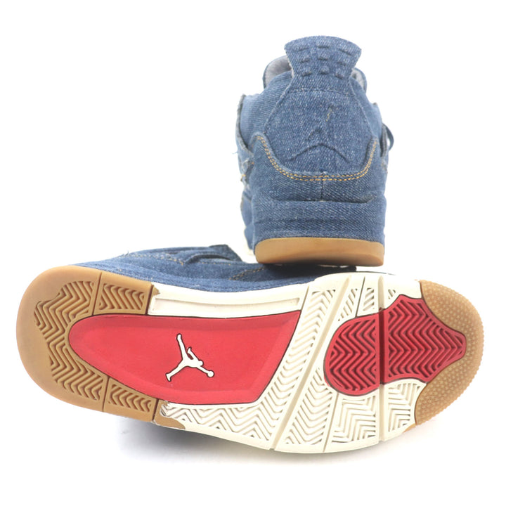 Very Good Nike Levis sneakers Air jordan 4 retro Indigo denim mens 8 A02571-401