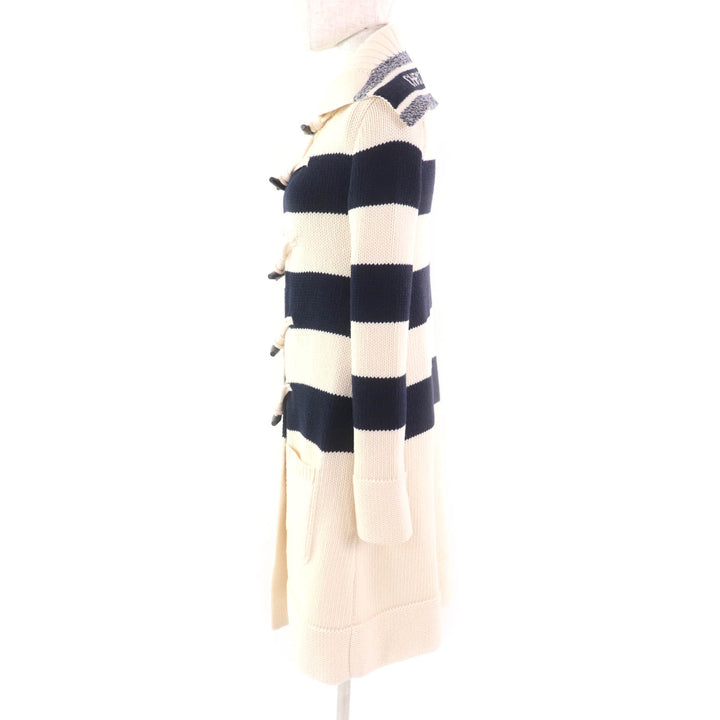 Christian Dior Duffel coat striped sailor collar knit 38 144M01AM318