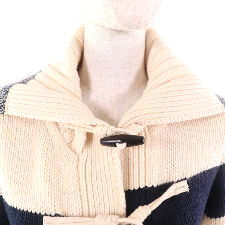 Christian Dior Duffel coat striped sailor collar knit 38 144M01AM318