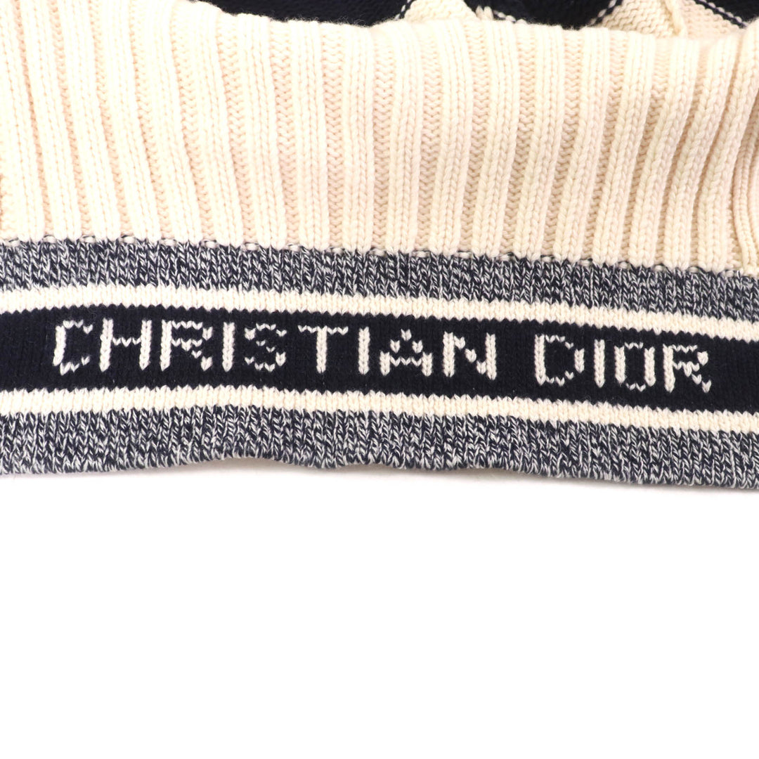Christian Dior Duffel coat striped sailor collar knit 38 144M01AM318