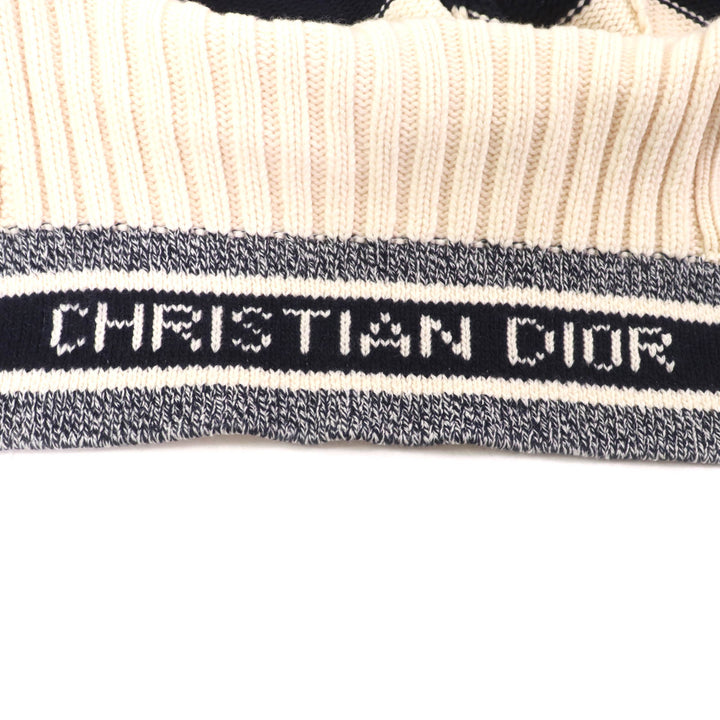 Christian Dior Duffel coat striped sailor collar knit 38 144M01AM318