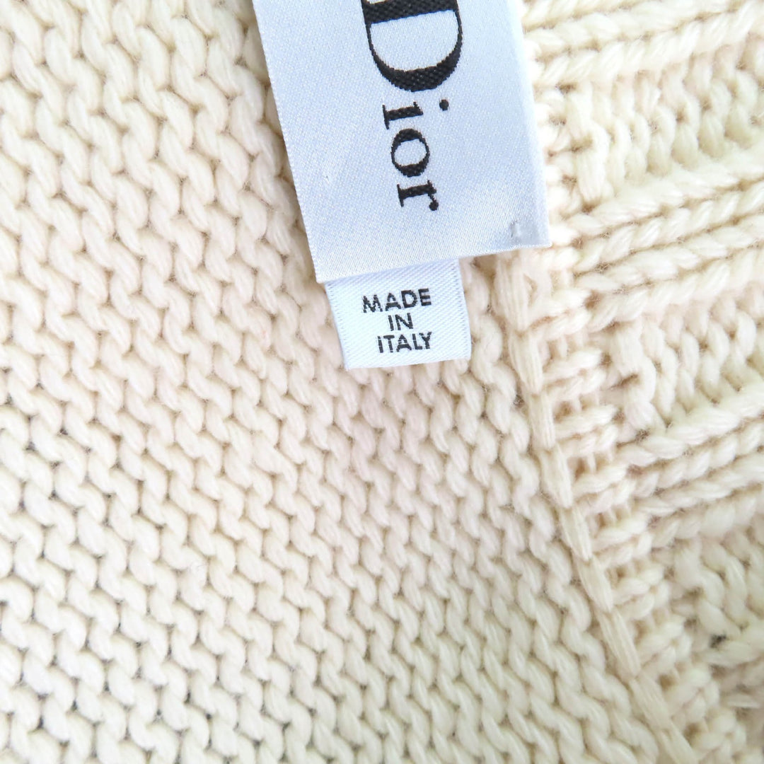 Christian Dior Duffel coat striped sailor collar knit 38 144M01AM318
