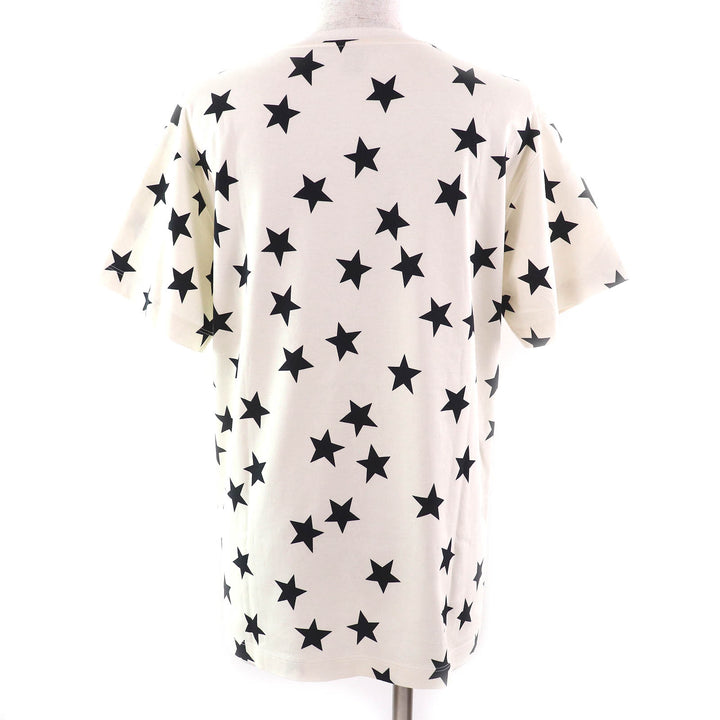 Great LOUIS VUITTON Short sleeve T-shirt LV Logo Star Chain Crewneck Ivory S
