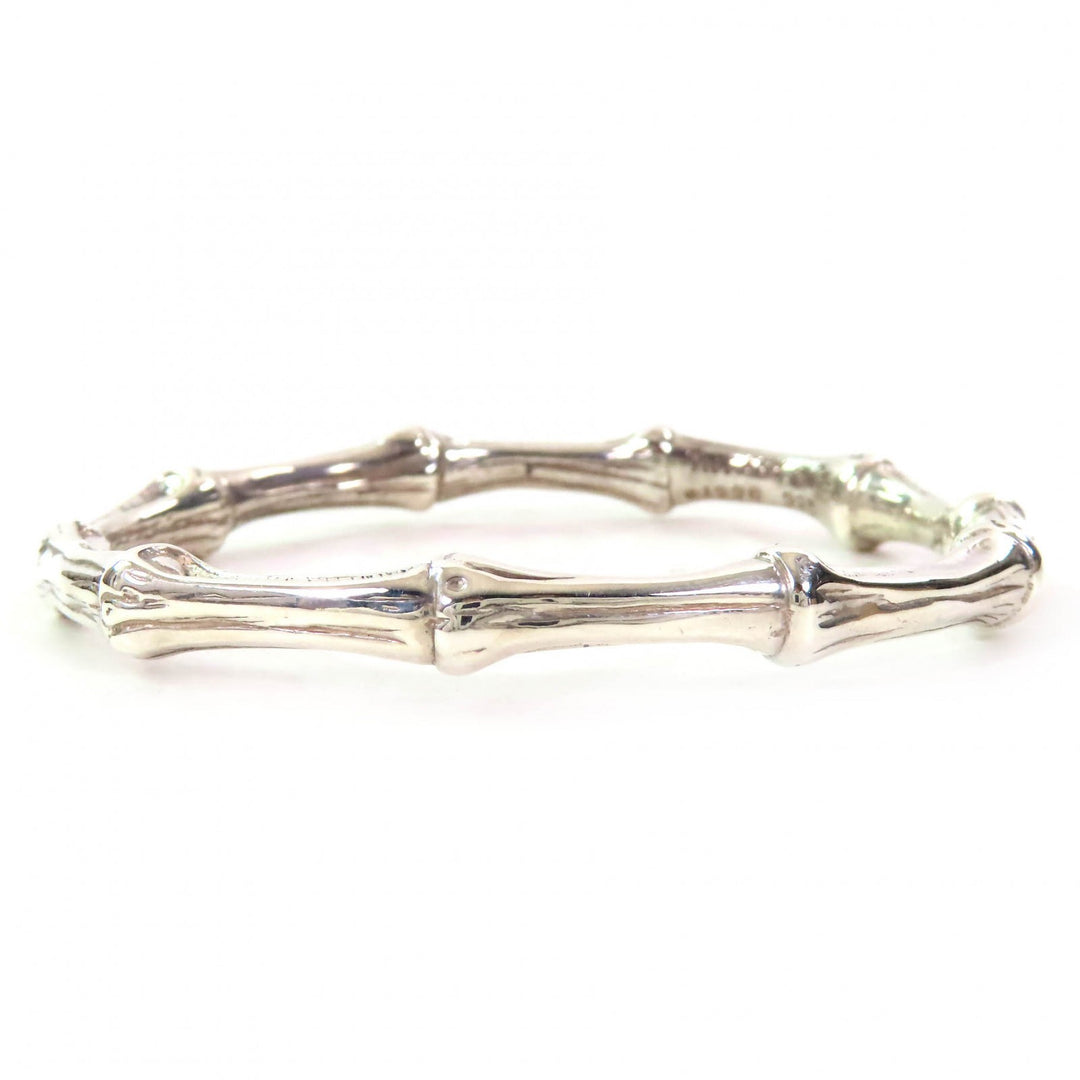 Great TIFFANY&Co. Bangle Bamboo bangle Bracelet accessories Silver SV925 Women