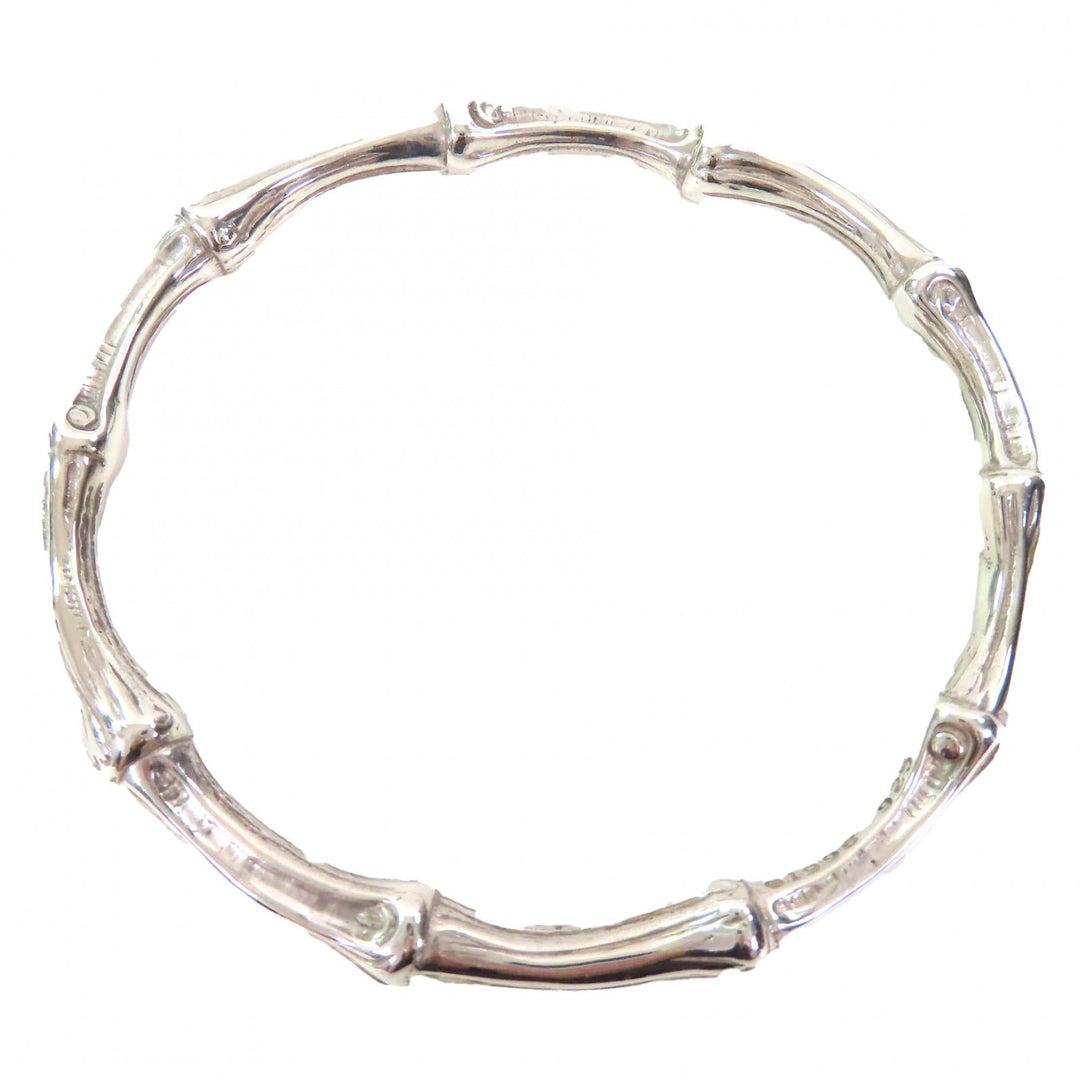 Great TIFFANY&Co. Bangle Bamboo bangle Bracelet accessories Silver SV925 Women