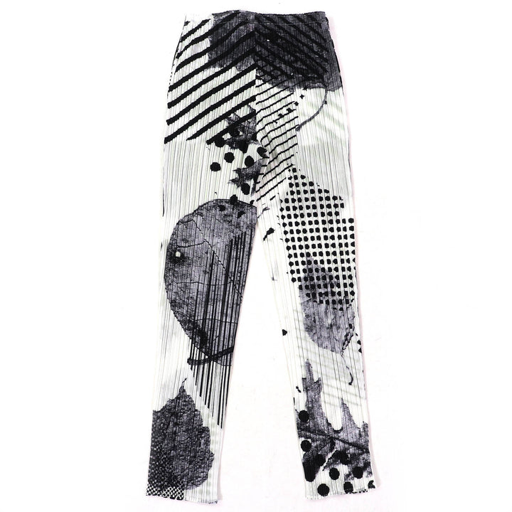 Excellent PLEATS PLEASE Pants All-over pattern design White black system 4