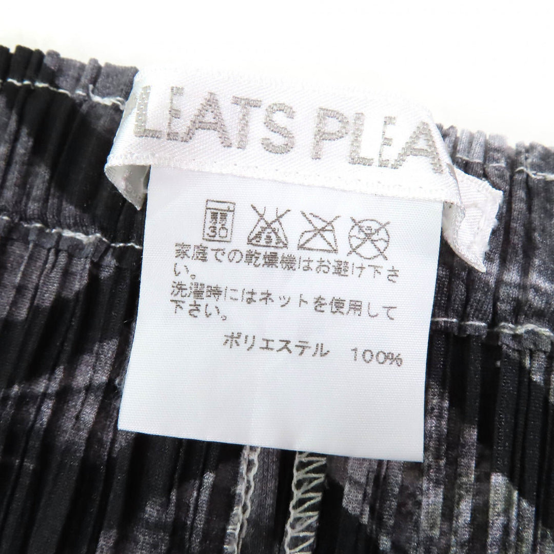 Excellent PLEATS PLEASE Pants All-over pattern design White black system 4