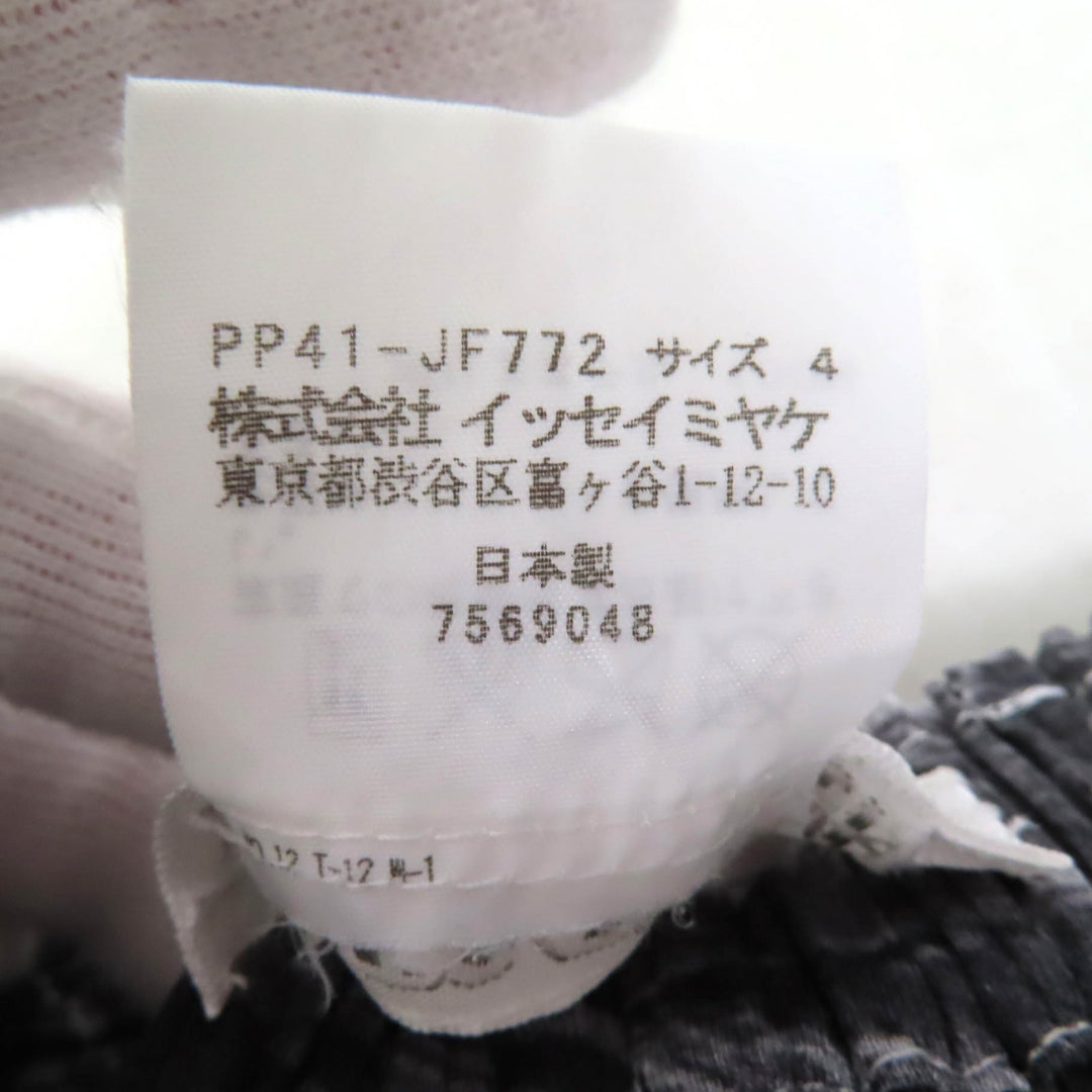 Excellent PLEATS PLEASE Pants All-over pattern design White black system 4