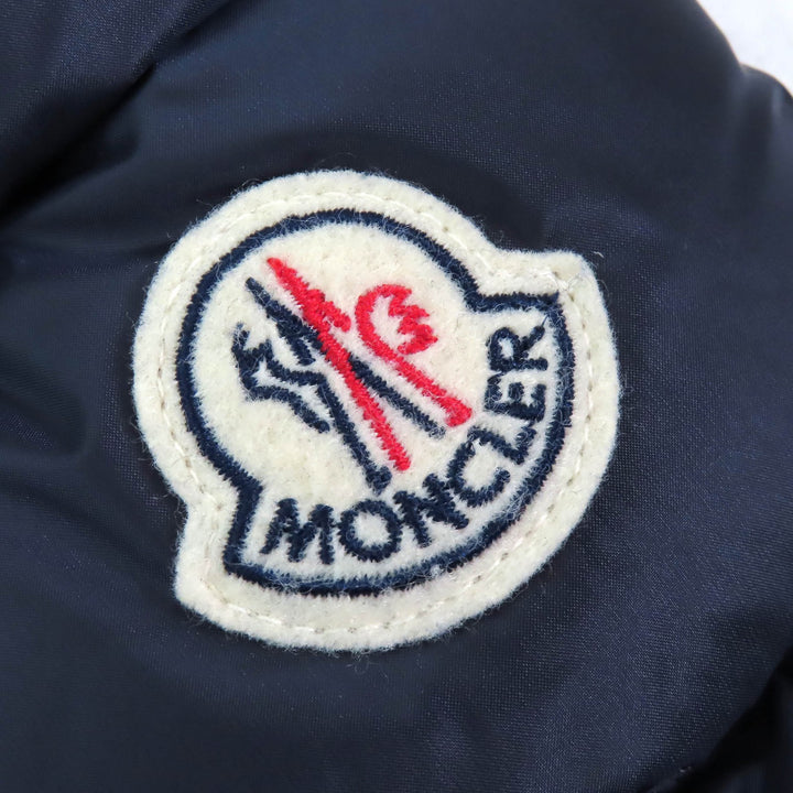 Great MONCLER down coat HERMINE Logo patch Hooded Navy Nylon Women 0