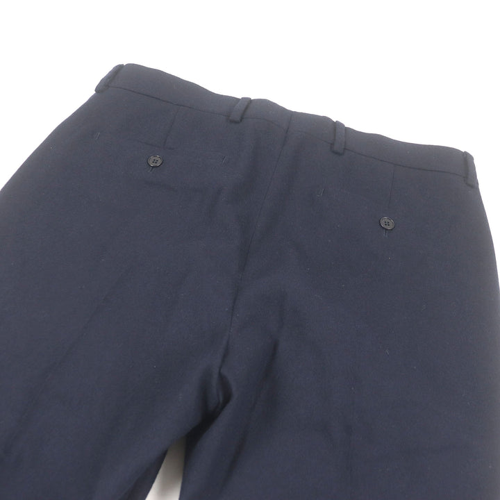 Excellent HERMES suit Leather pocket Navy hair mens 48