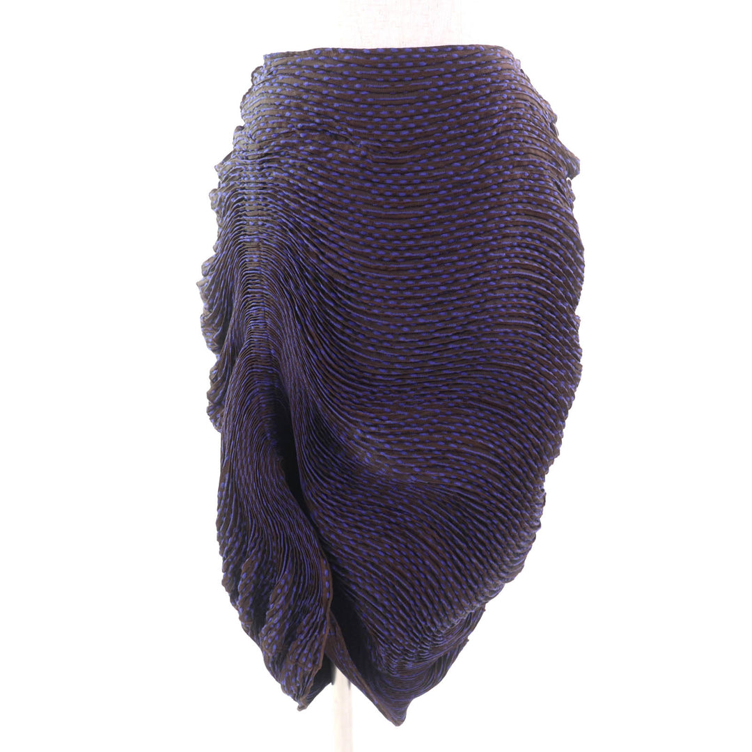 Excellent ISSEY MIYAKE skirt 3D Steam Purple brown polyester Women 2 IM62FG565