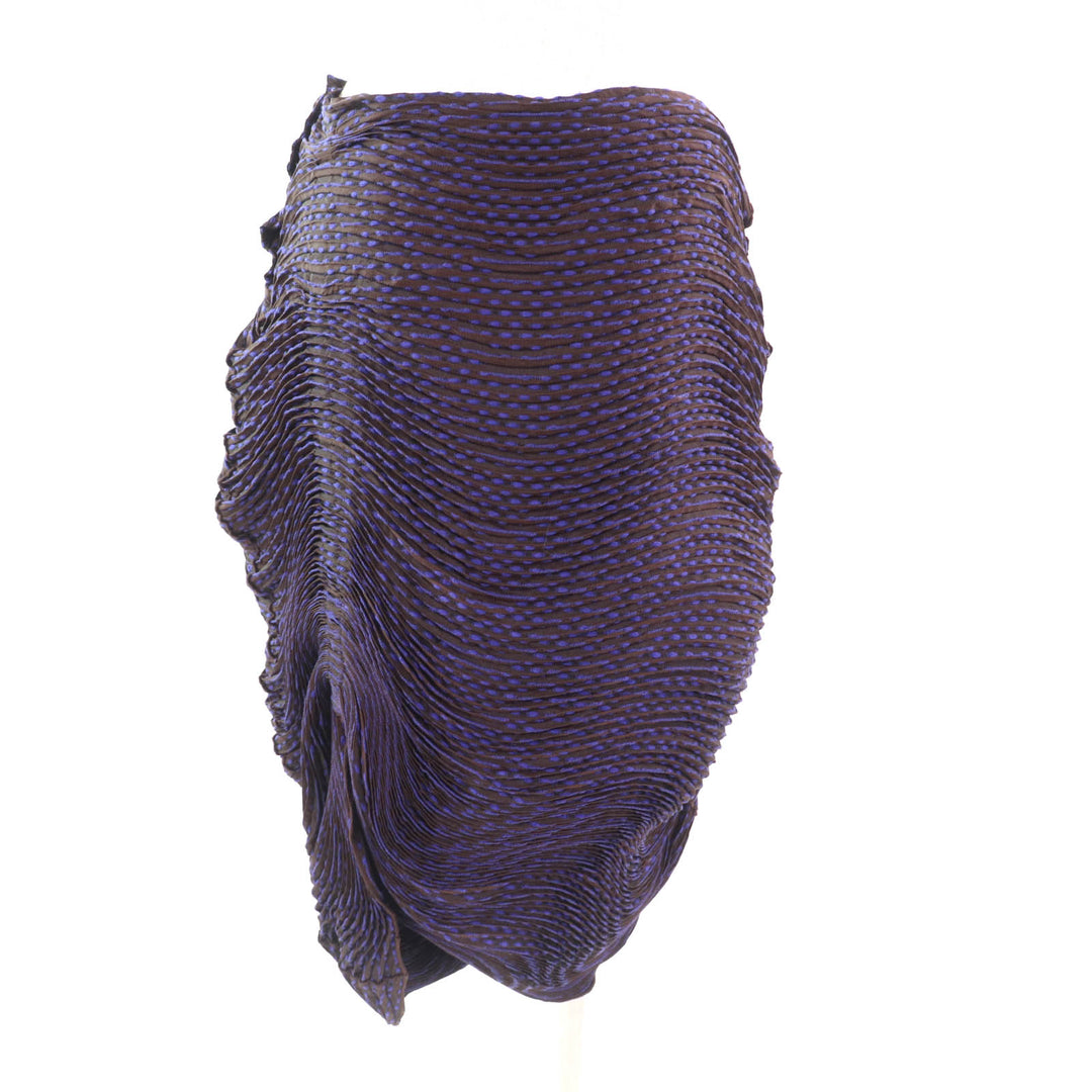 Excellent ISSEY MIYAKE skirt 3D Steam Purple brown polyester Women 2 IM62FG565