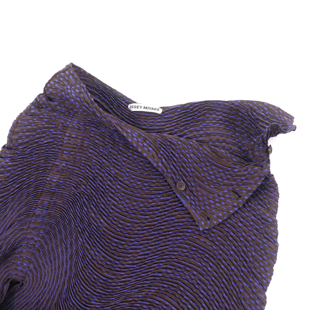 Excellent ISSEY MIYAKE skirt 3D Steam Purple brown polyester Women 2 IM62FG565