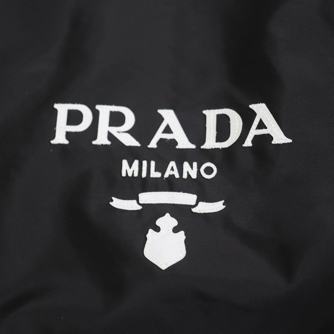 Excellent PRADA Nylon jacket black recycled polyamide Women 40 29Z021