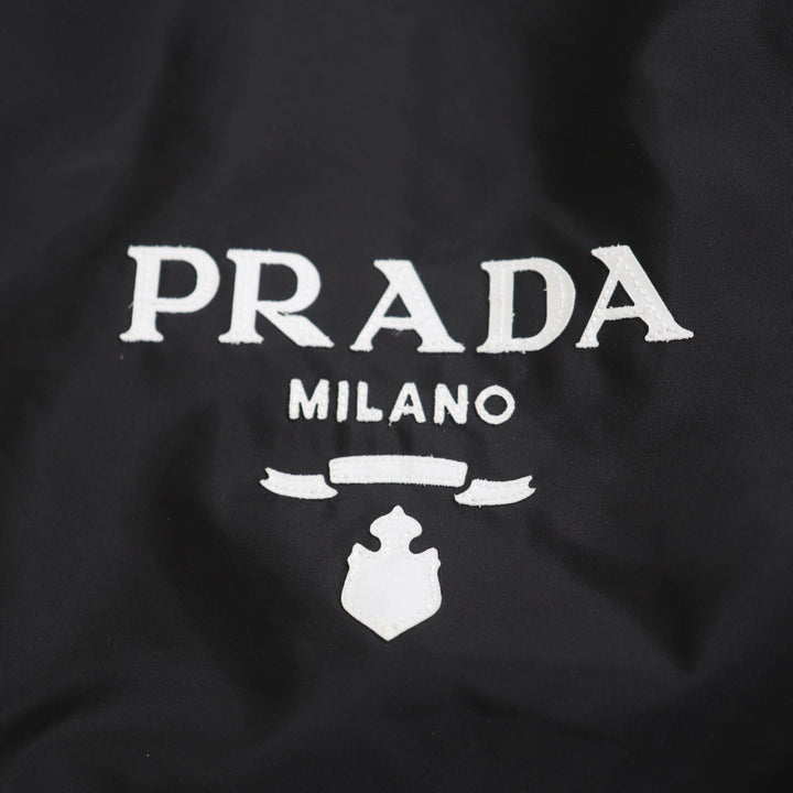 Excellent PRADA Nylon jacket black recycled polyamide Women 40 29Z021