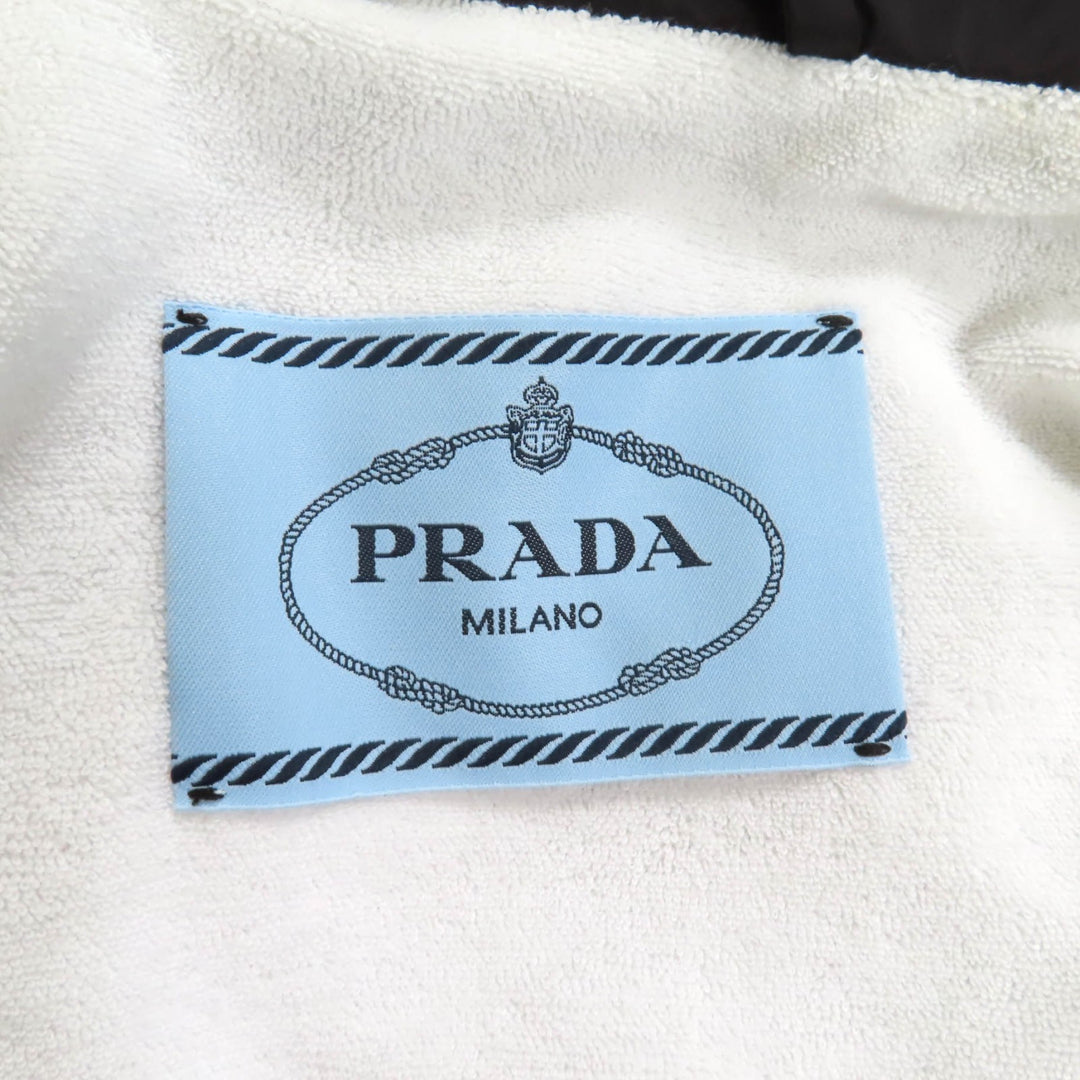 Excellent PRADA Nylon jacket black recycled polyamide Women 40 29Z021