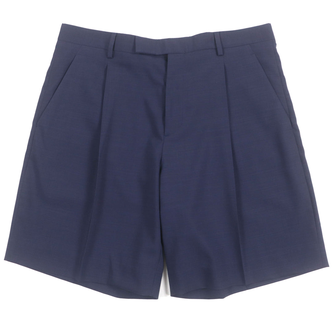 Excellent DIOR Shorts Shorts Navy wool mens 50 183C140B5887