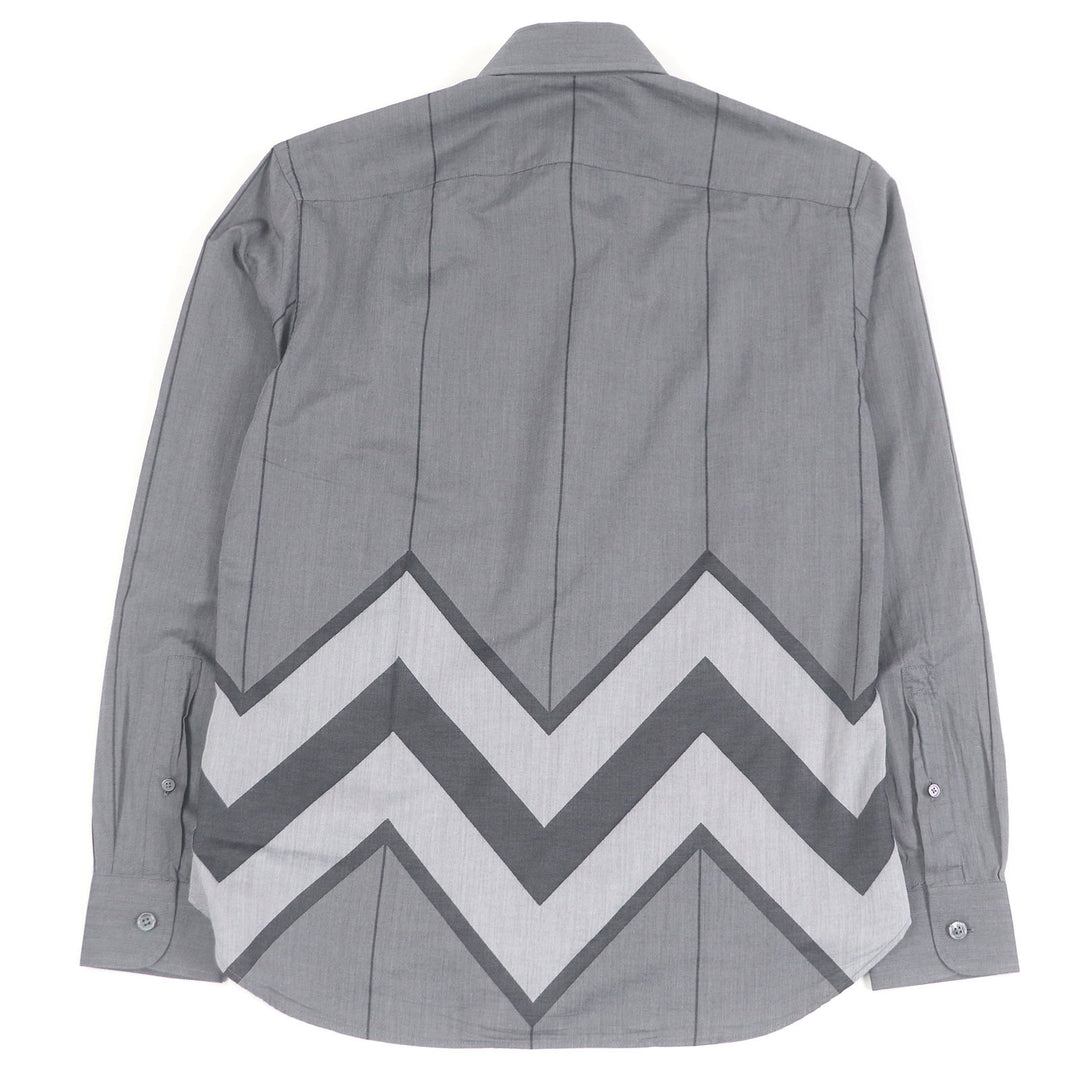 Great LOUIS VUITTON Long sleeve shirt Karakoram Long Sleeve gray cotton mens XS