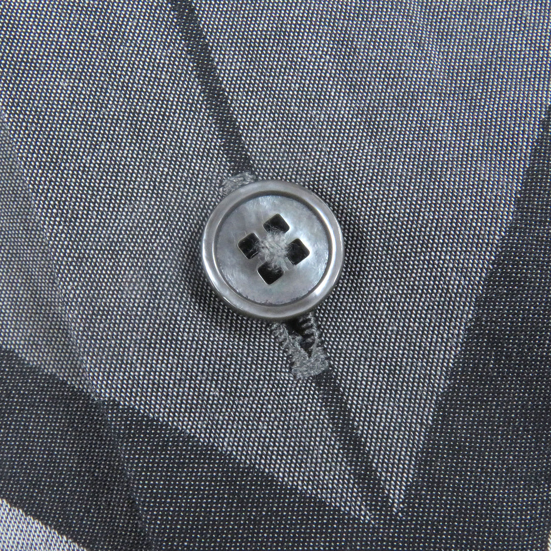 Great LOUIS VUITTON Long sleeve shirt Karakoram Long Sleeve gray cotton mens XS
