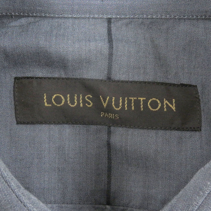 Great LOUIS VUITTON Long sleeve shirt Karakoram Long Sleeve gray cotton mens XS