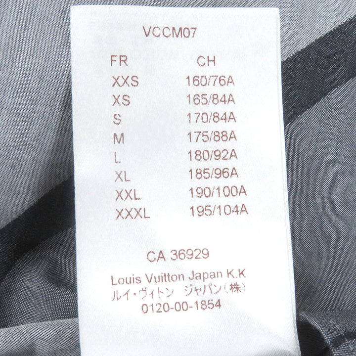 Great LOUIS VUITTON Long sleeve shirt Karakoram Long Sleeve gray cotton mens XS